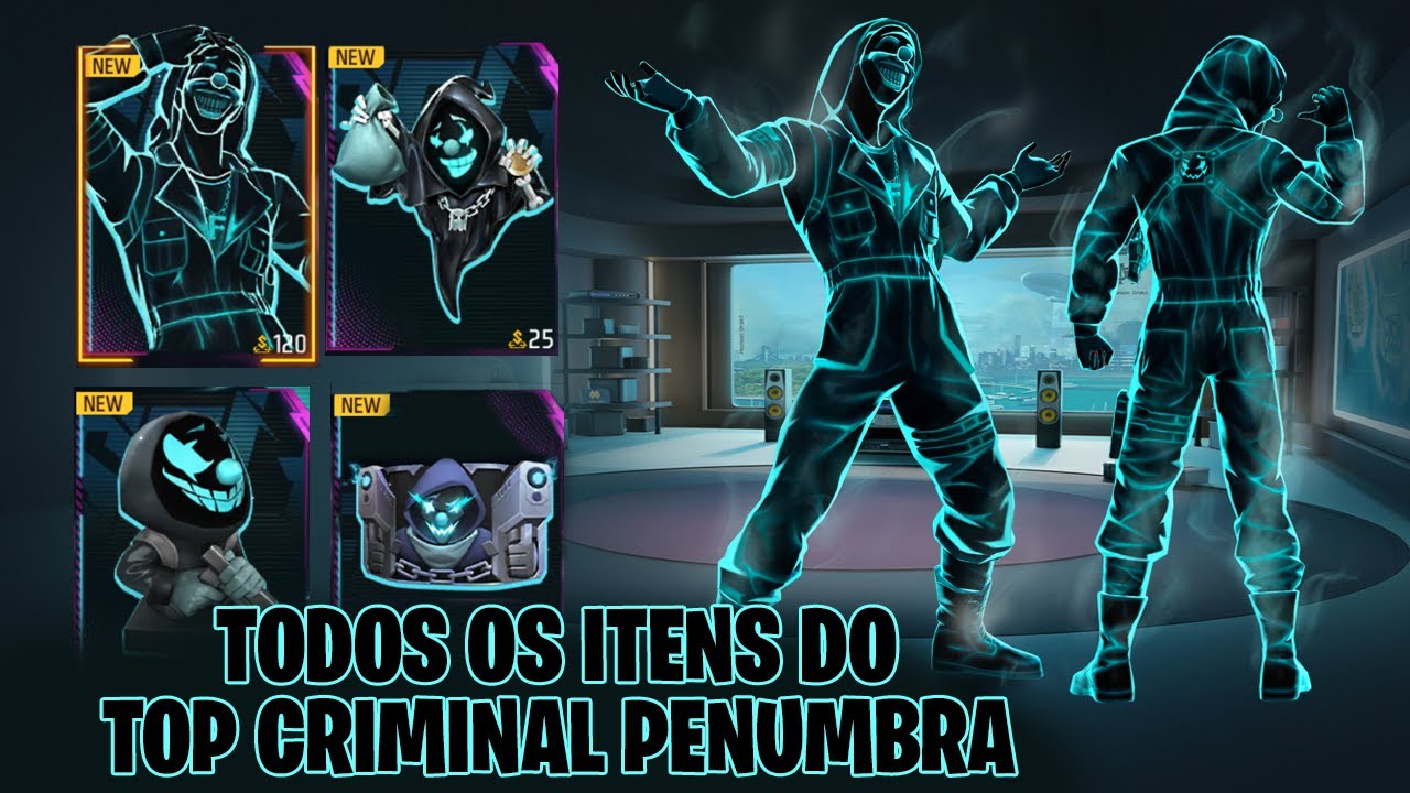 Como pegar a skin Top Criminal Penumbra no Free Fire