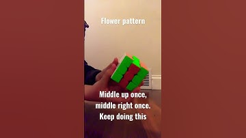 How to do the Rubik’s checker pattern and flower pattern #tutorial #rubikscube #shorts