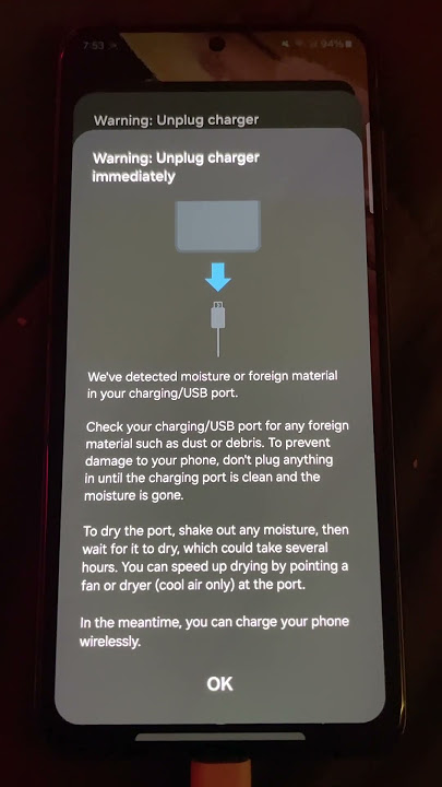 Samsung water warning sound makes a beat