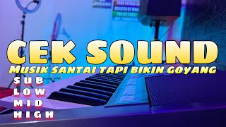 CEK SOUND MUSIK SANTAI TAPI BIKIN GOYANG - SUB LOW MID HIGH