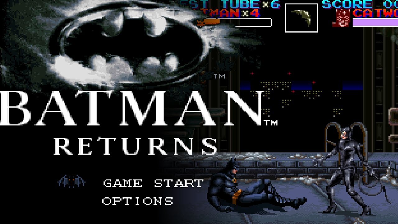 1337: Batman Returns SFC \\ Playthrough--w/ cheat codes! Forgot block &  Catwoman murdered me ; D - YouTube