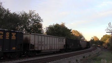 CSX E727 in Hi Def at Shenandoah Junction,WV on 10/4/14