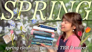 Preparing for Spring!  *cozy cottagecore illustration, cleaning, seasonal tbr & more!*