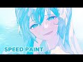 初音ミクを描いてみた22【CLIP STUDIO PAINT　グリザイユメイキング】-SpeedPaint-