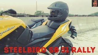 STEELBIRD SB 51 RALLY OFFROAD HELMET ABS MATERIAL ITALIAN DESIGN MADE IN INDIA