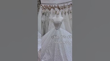 Váy cưới trắng giả cúp ngực tunhf kim sa vảy🌱-xưởng áo cưới Nam Việt 0868921807❤️