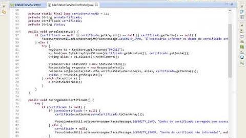 T2Ti ERP 2.0 - Java WEB - 08   Status Servico NF-e - SB01