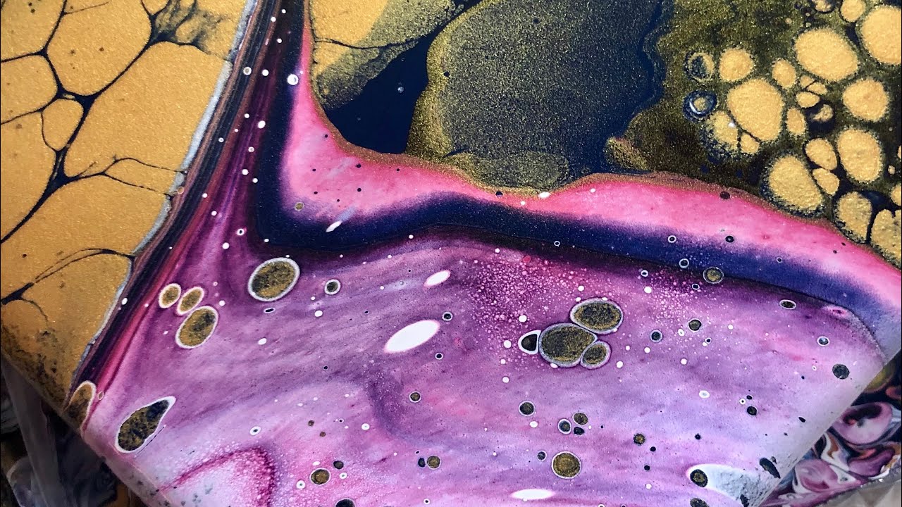 #135 Multi Technique Fluid Acrylic Pour - YouTube
