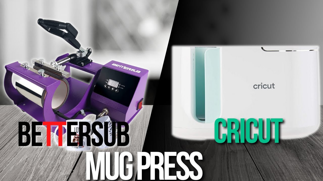 BetterSub Mug Heat Press with adapters for 2 size mugs