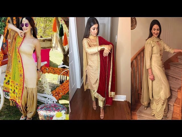 Ladies Punjabi Suit Design | Golden Online - Fashion Doctorz