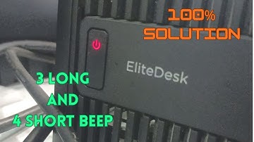 ❇️ HP EliteDesk 3 Long 4 Short Beep | HP 3 Red 4 White Light Error Solution