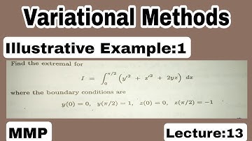 Chapter:9 Variational methods-Illustrative Example:1