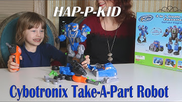 😊HAP-P-KID CYBRONIX TAKE-A-PART ROBOT (Electric Drill & Screwdriver) REVIEW ⭐