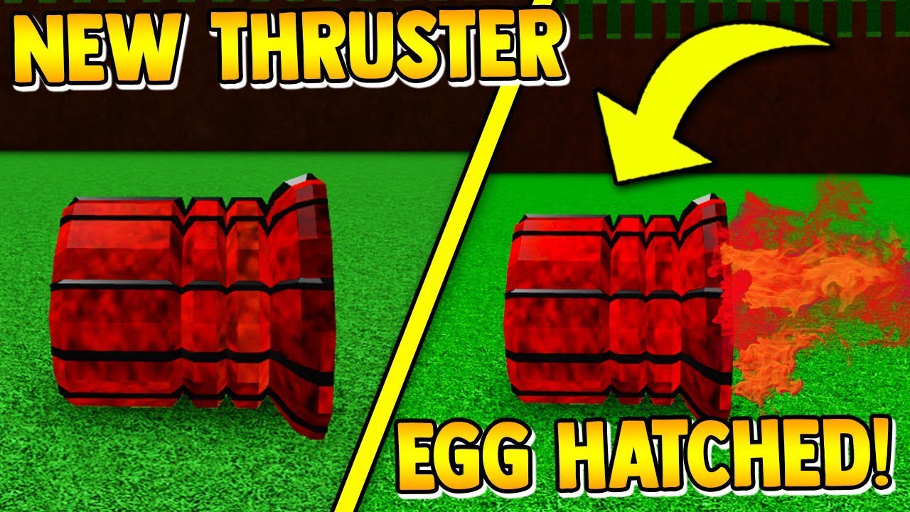 *new* thruster update!! king egg hatched! build a boat