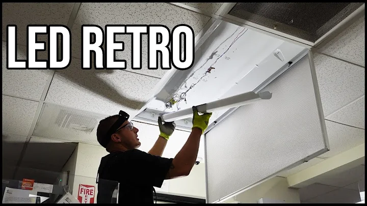 How to easily convert fluorescent light to LED, double ended lamp retrofit.