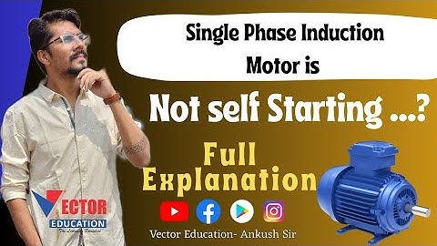 Why Single Phase Induction Motor is Not Self Starting...? 🤔🤔🤔 #inductionmotor #electricalengineering