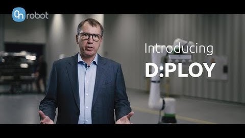 D:PLOY: 업계 최초의 로봇 어플리케이션 설치를 위한 자동화 플랫폼