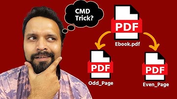 📖 Extract Even & Odd Pages from an eBook into Separate PDFs | CMD Trick 📄✨