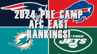 AFC East Pre Camp Position Tier List!