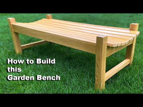 How to Build an Outdoor Garden Bench / Woodworking
