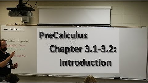 PreCalculus Section 3.1-3.2: Introduction to Exponentials