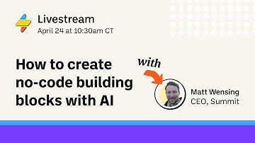 [Livestream] No-Code AI: Use Prompts to Create New Building Blocks (April 24, 2024)