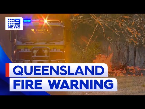 Raging bushfires threaten homes in southern queensland | 9 news australia