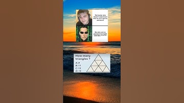 HOW MANY TRIANGLES DID YOU SEE? write in the comment, I will PIN the correct answer