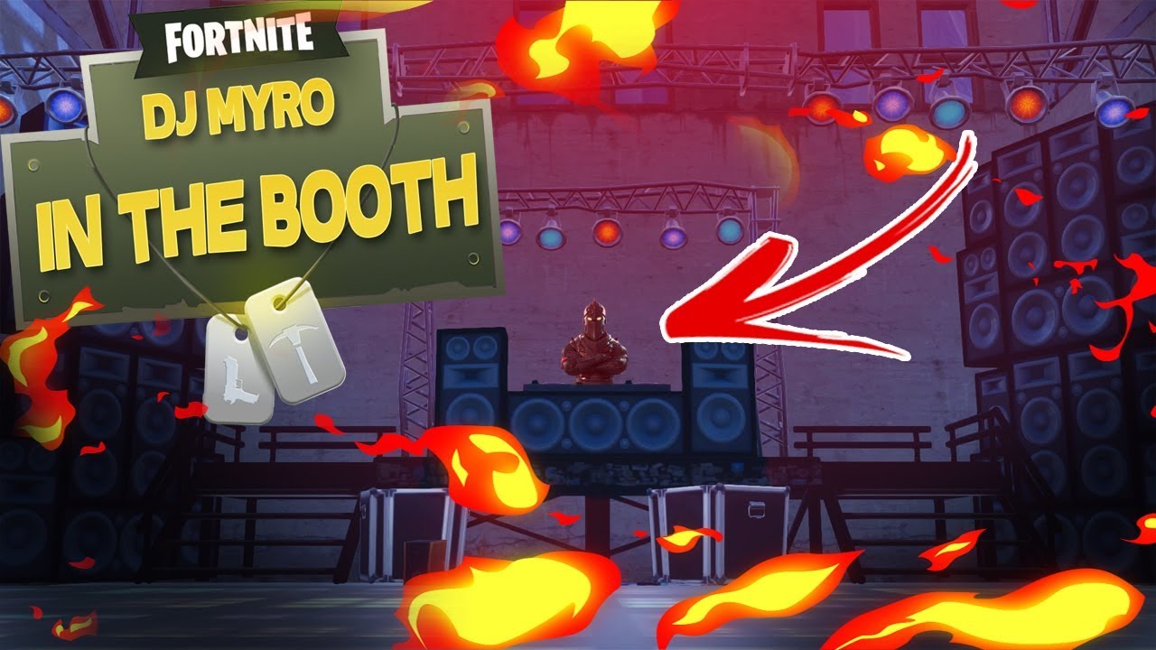 dj myro in the booth ft cruxal fortnite battle royale - fortnite photo booth