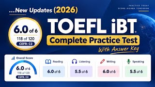Details Complete TOEFL Practice 2026 new updates included with answer Key Update