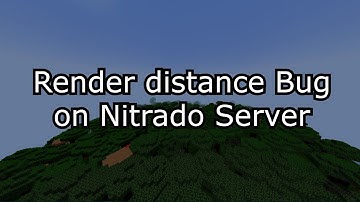 Low Render Distance on 1.18 Minecraft Server | Nitrado