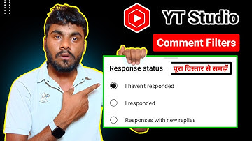Comment Filter Response Status I Havent Responded I Responded Responses With New Replies YT Studio