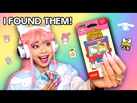 SANRIO BUT IN ANIMAL CROSSING! SCANNING EVERY SANRIO AMIIBO INTO HAPPY HOME PARADISE!