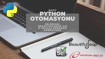 Python Toplu Hes Kodu Sorgulama Otomasyonu; BeautifulSoup, Selenium