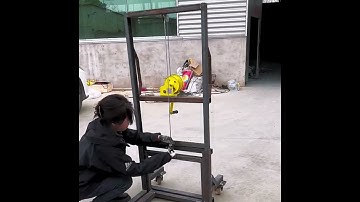 Manual forklift with 200kg load is installed- Good tools and machinery make work easy