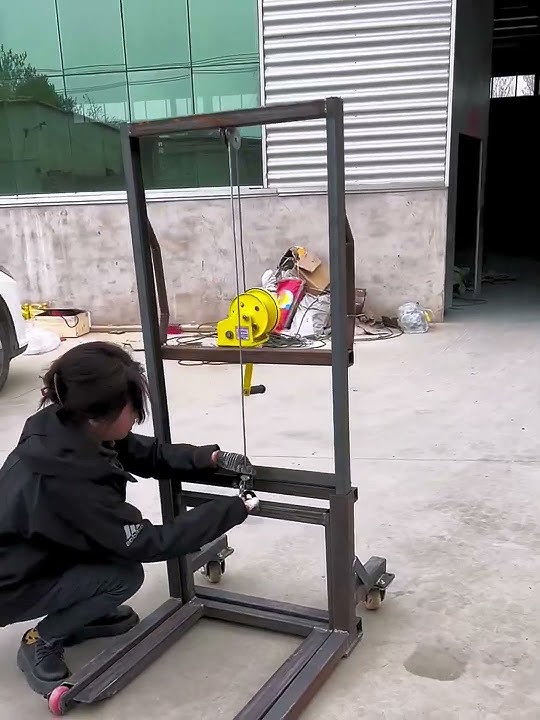 Manual forklift with 200kg load is installed- Good tools and machinery make work easy