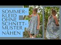 Sommerkleid ohne Schnittmuster nähen - DIY mit Annas Nähschule