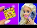 Barbie Doll Hacks. DIY Miniature Barbie Crafts: play doh, cake, iphone 11