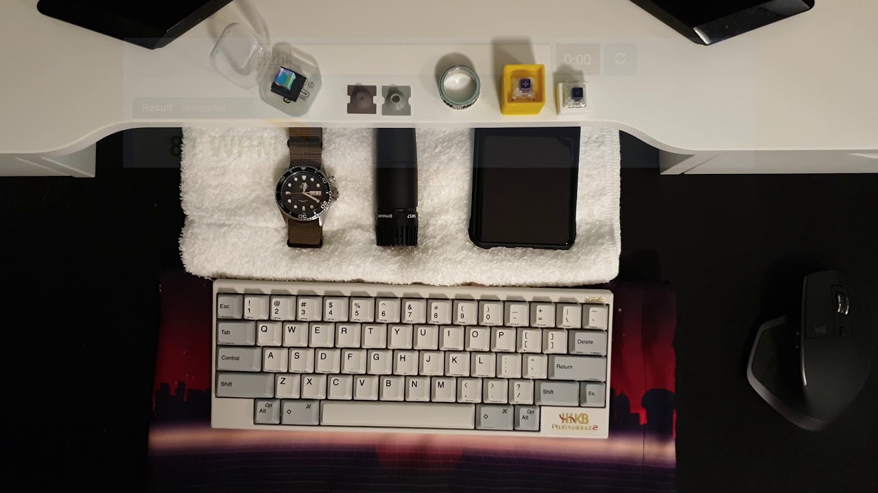 HHKB Pro 2 Type S Keyboard Sound Test - Modded With BKE Redux Light Domes