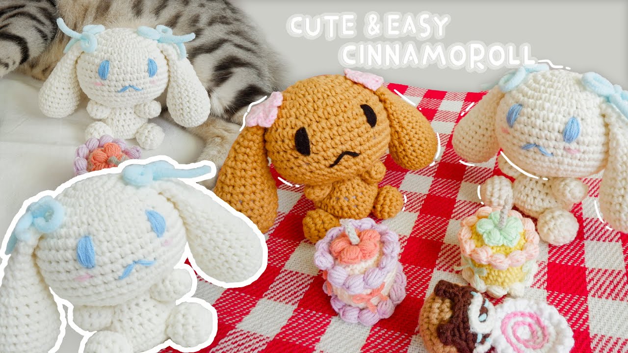 Tutorial Amigurumi - Cinnamoroll Qute & Easy 大耳玉桂狗玩偶鉤針