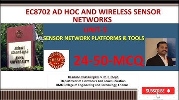 EC8702 AD HOC AND WIRELESS SENSOR NETWORKS- UNIT 5-MCQ- PART-2
