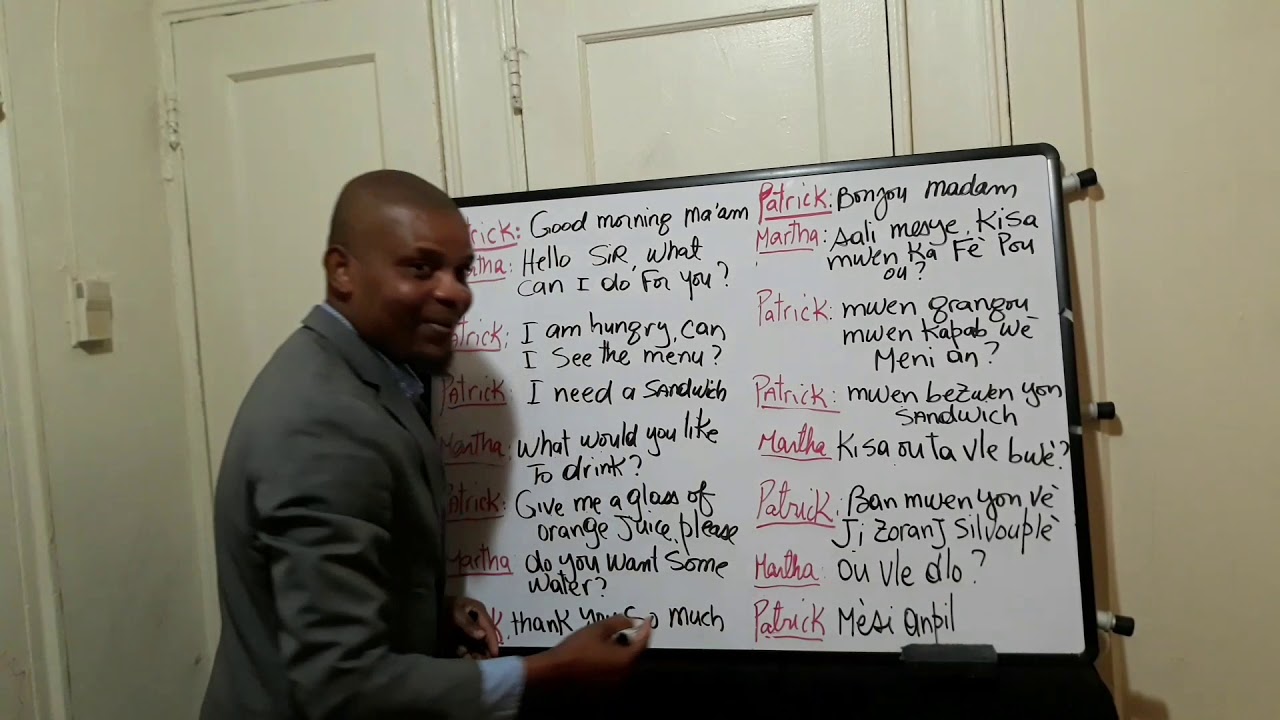 creole to english creole to english