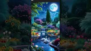 #moon light forest 🏞️picture #Sadsong#Tere tasvir ke share #shortvideo#subscribe #like#