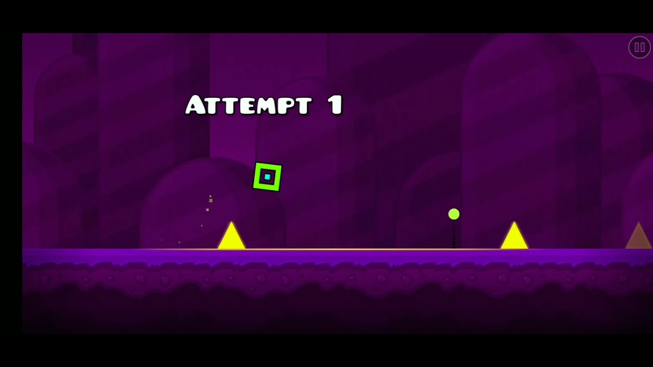 Completing geometry dash world, Level 1 - YouTube