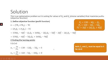 Economic Application of the Hessian