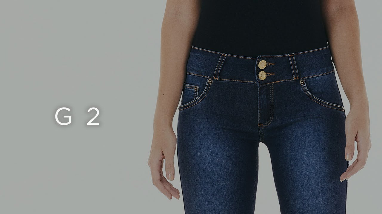 Guia Jeans - Calça Cintura Baixa - G2 - Feminina