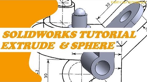 Solidworks Tutorial || CAD Sphere exercise for beginners