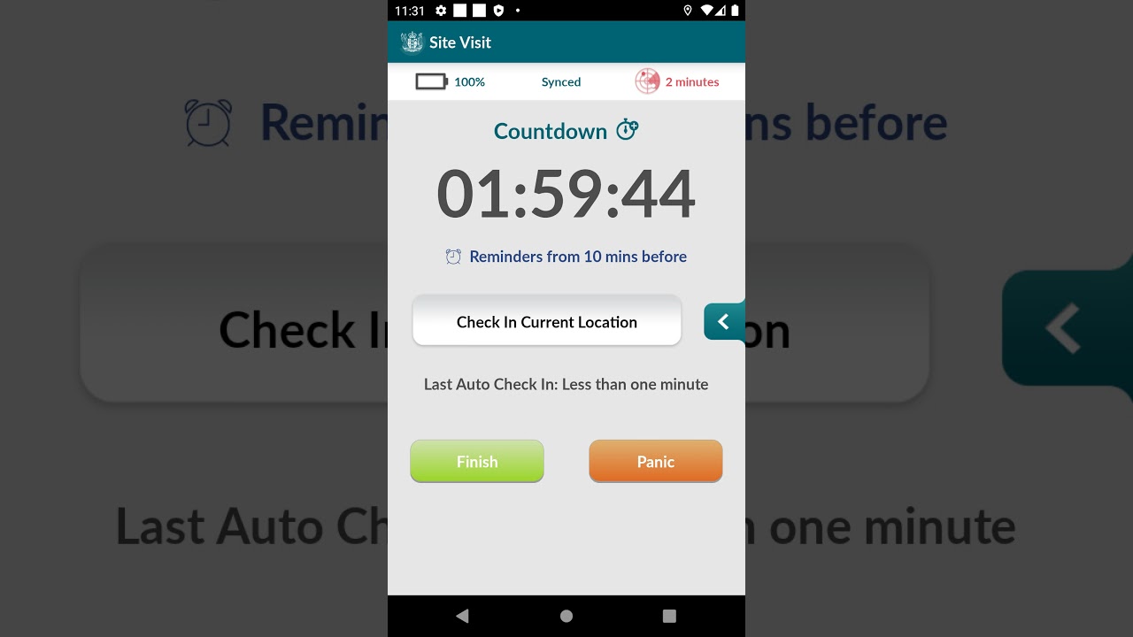 MBIE app demo: background location data access