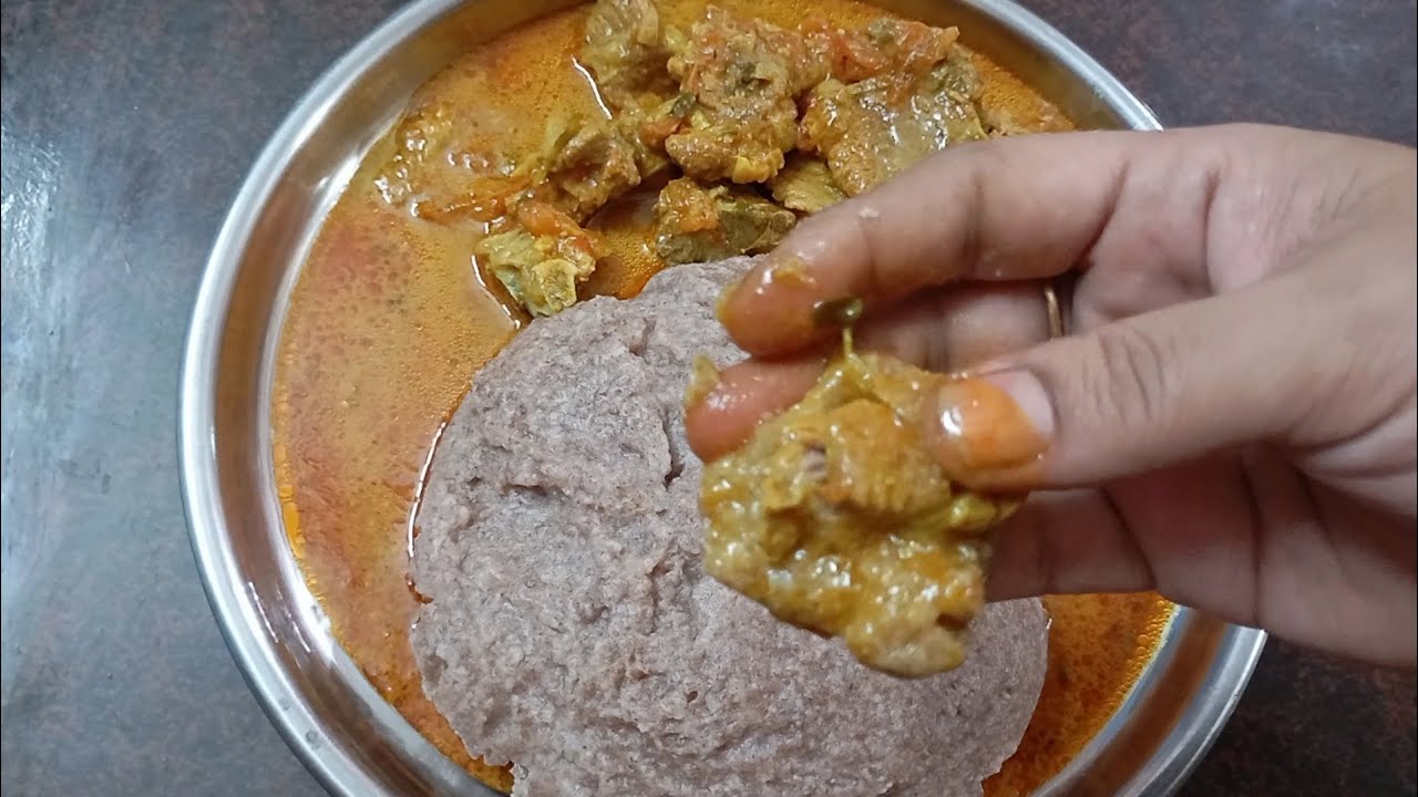 Ragi sangati with motton sherwa (korma)|రాయలసీమ రాగి సంగటి తో్ మటన్ కొర్మా|jaithu's kitchen&vlogs