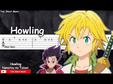 Nanatsu no Taizai S2 OP - Howling Guitar Tutorial